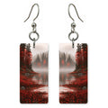 Red Autumn Wistfulness Earrings | FWX2100