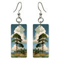 Bright Green Peace Earrings | FWX2110