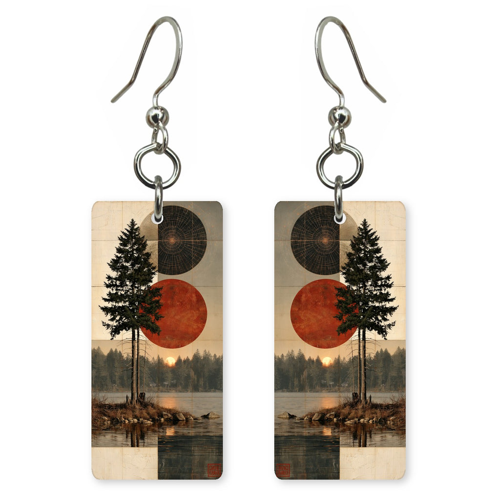 Sepia Rust Contemplation Earrings | FWX2116