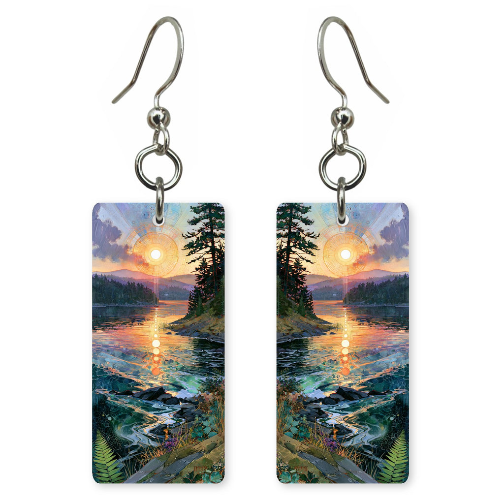 Gold Orange Hope Renewed Earrings | FWX2124