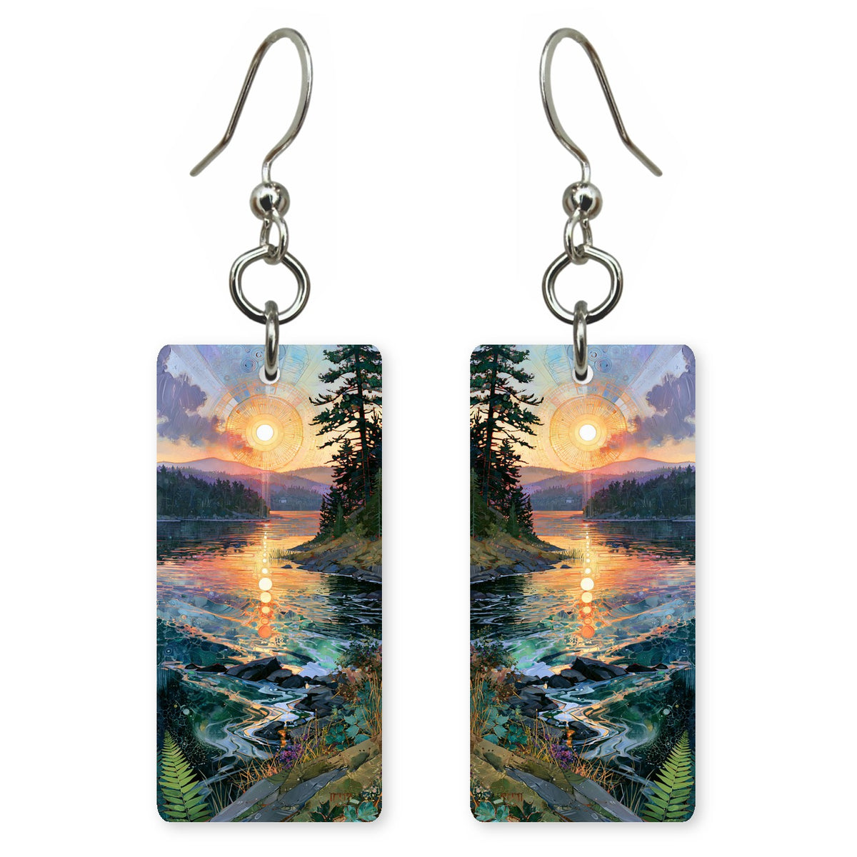 Gold Orange Hope Renewed Earrings | FWX2124