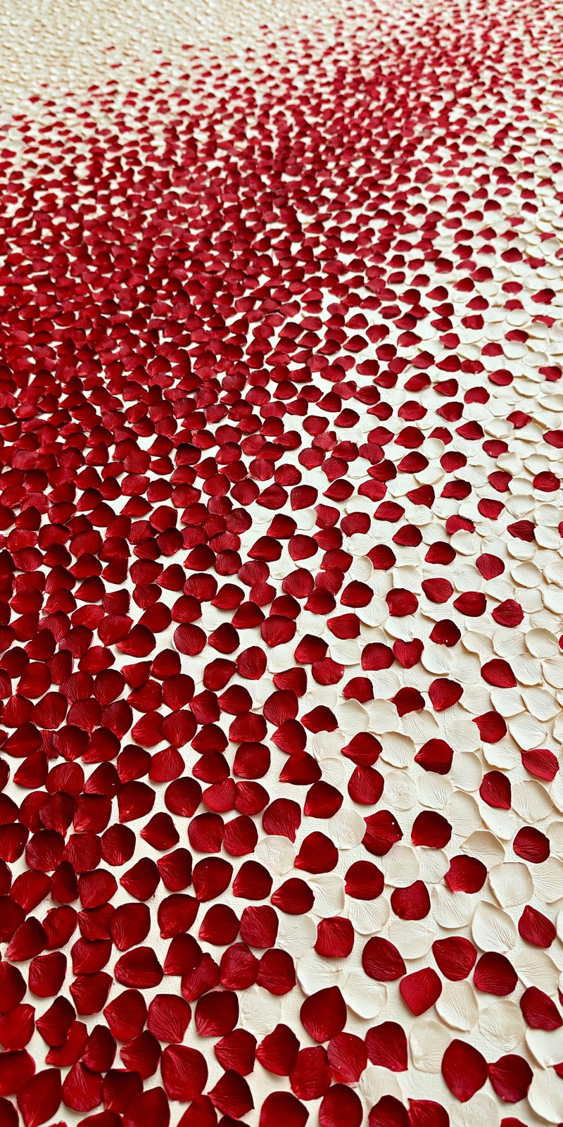 Red Hope Over Cream Earrings | FWX212