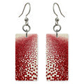 Red Hope Over Cream Earrings | FWX212