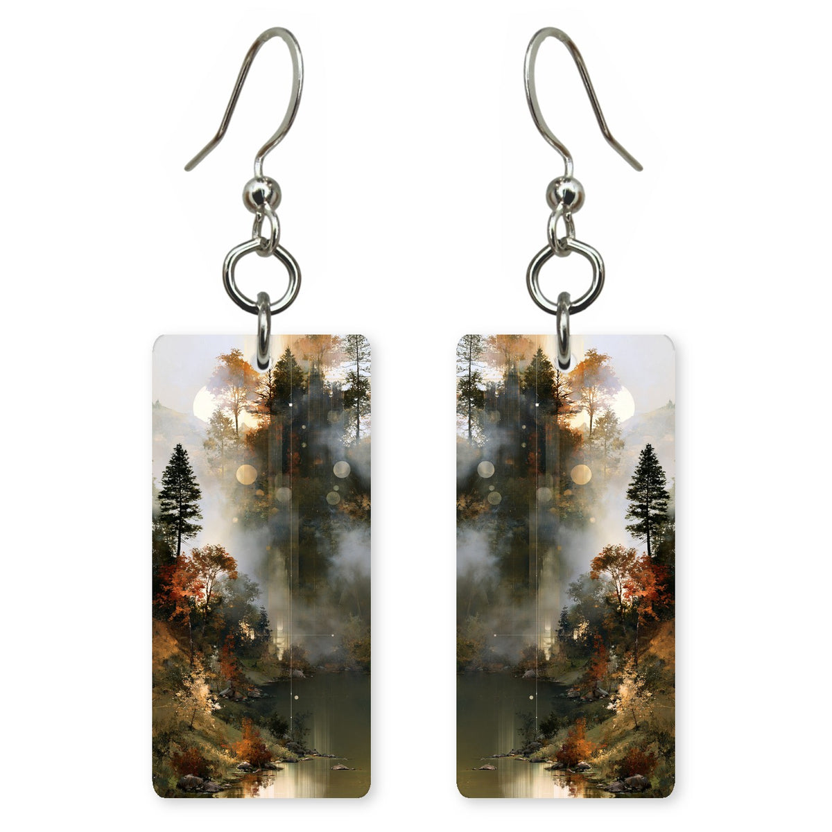 Smoke and Amber Melancholy Earrings | FWX2132