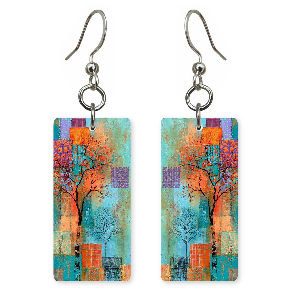 Peacock Exuberance Earrings | FWX2134
