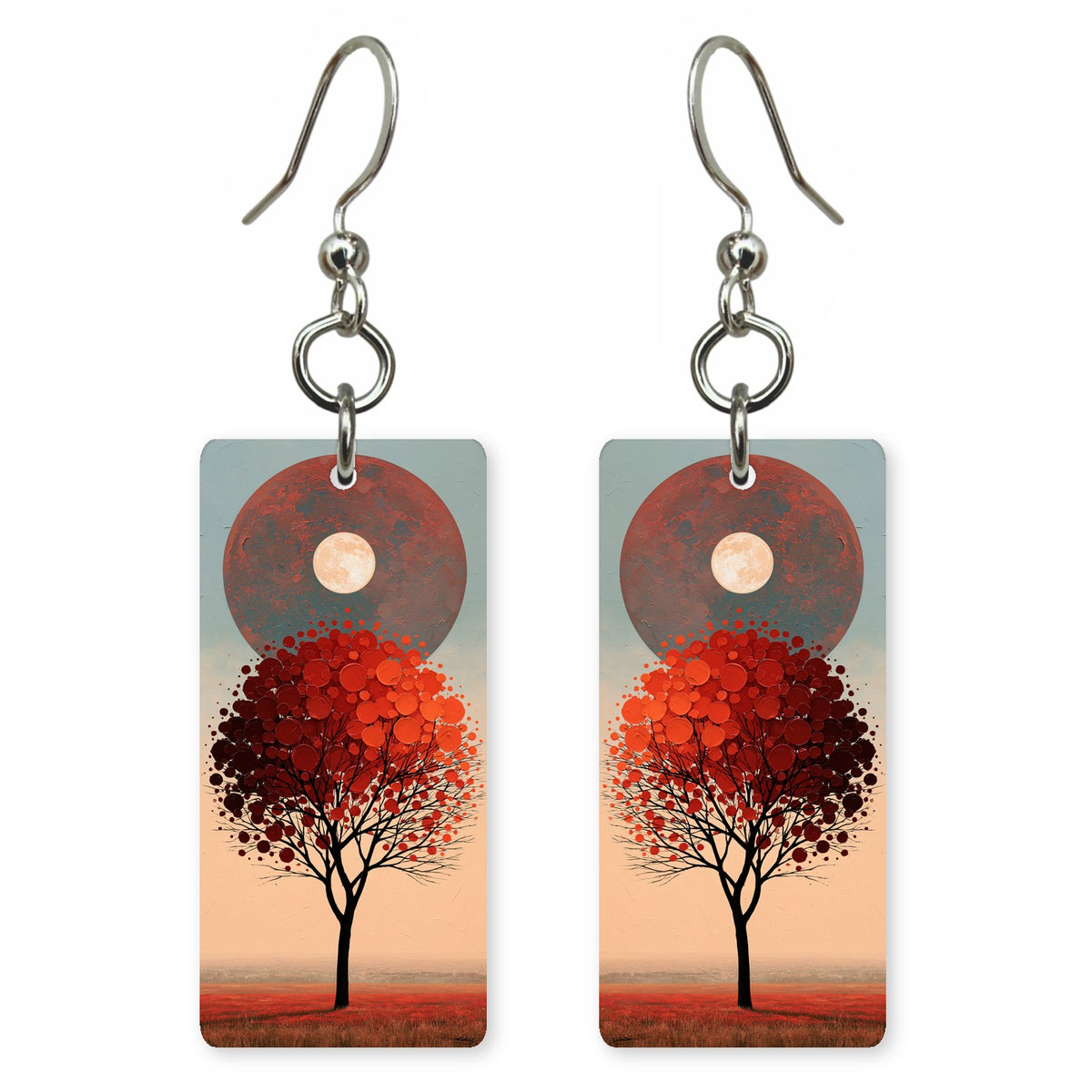 Vermilion Peach Devotion Earrings | FWX2138