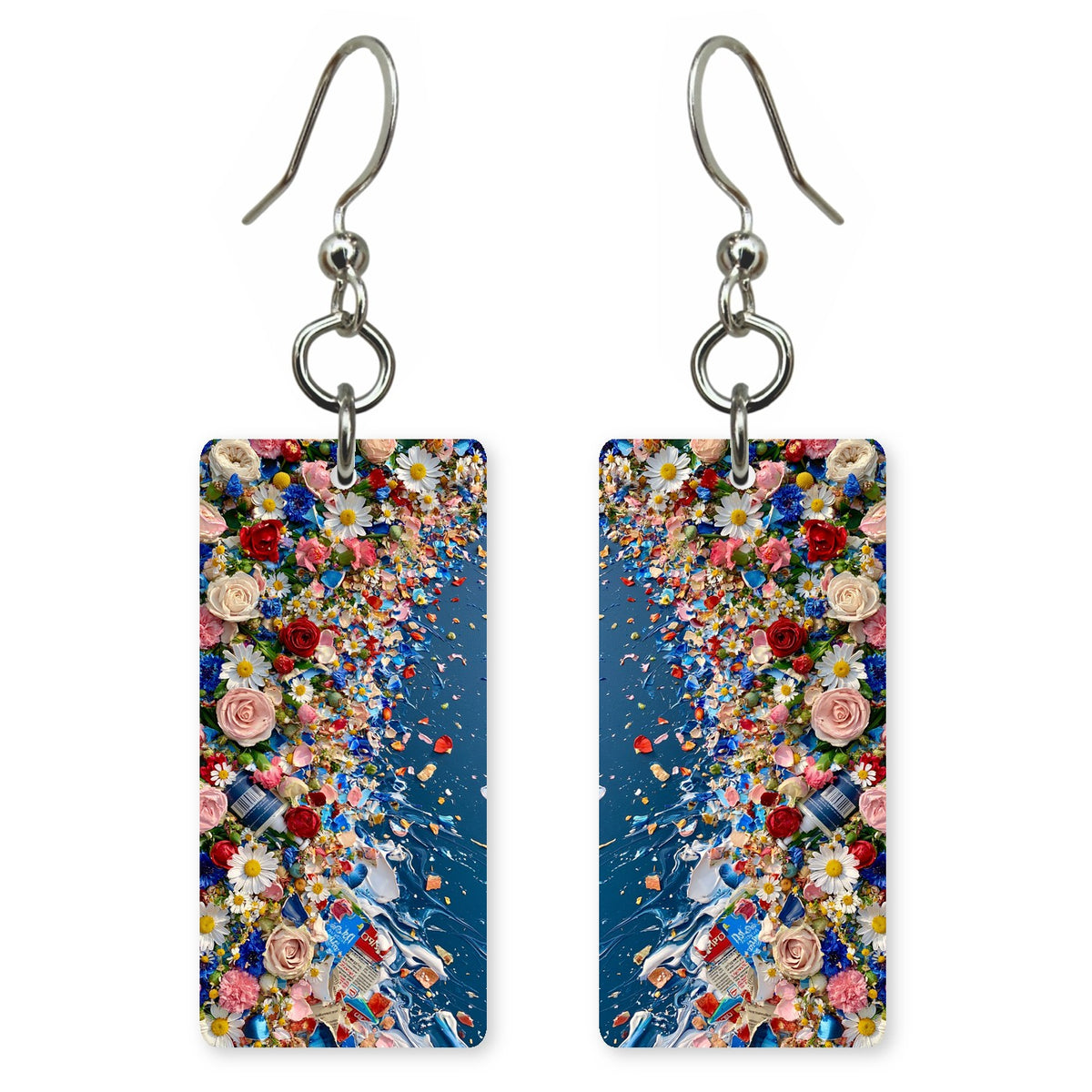 Blue and Pink Abundant Love Earrings | FWX213