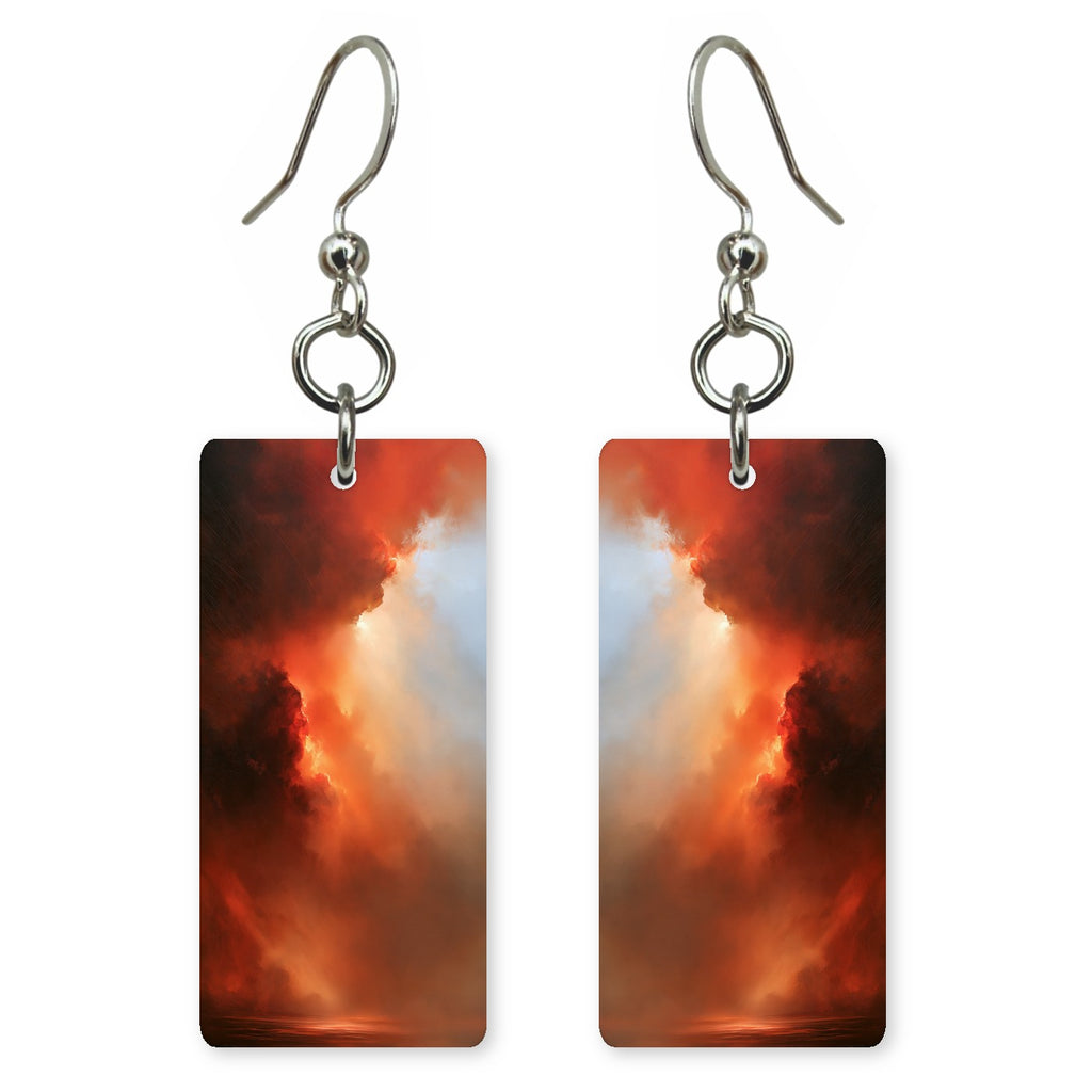 Crimson Black Fury Earrings | FWX2140