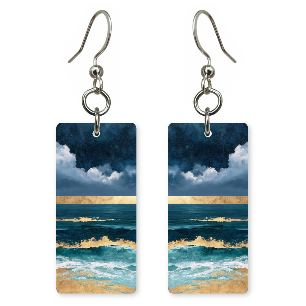 Gold Laid Down Gently Earrings | FWX2145