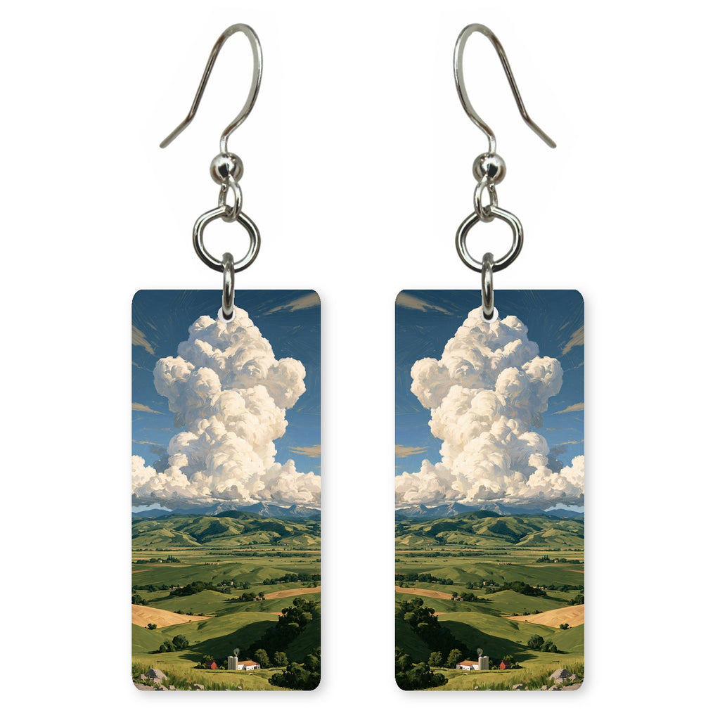 Cloud White Lightness Earrings | FWX2152