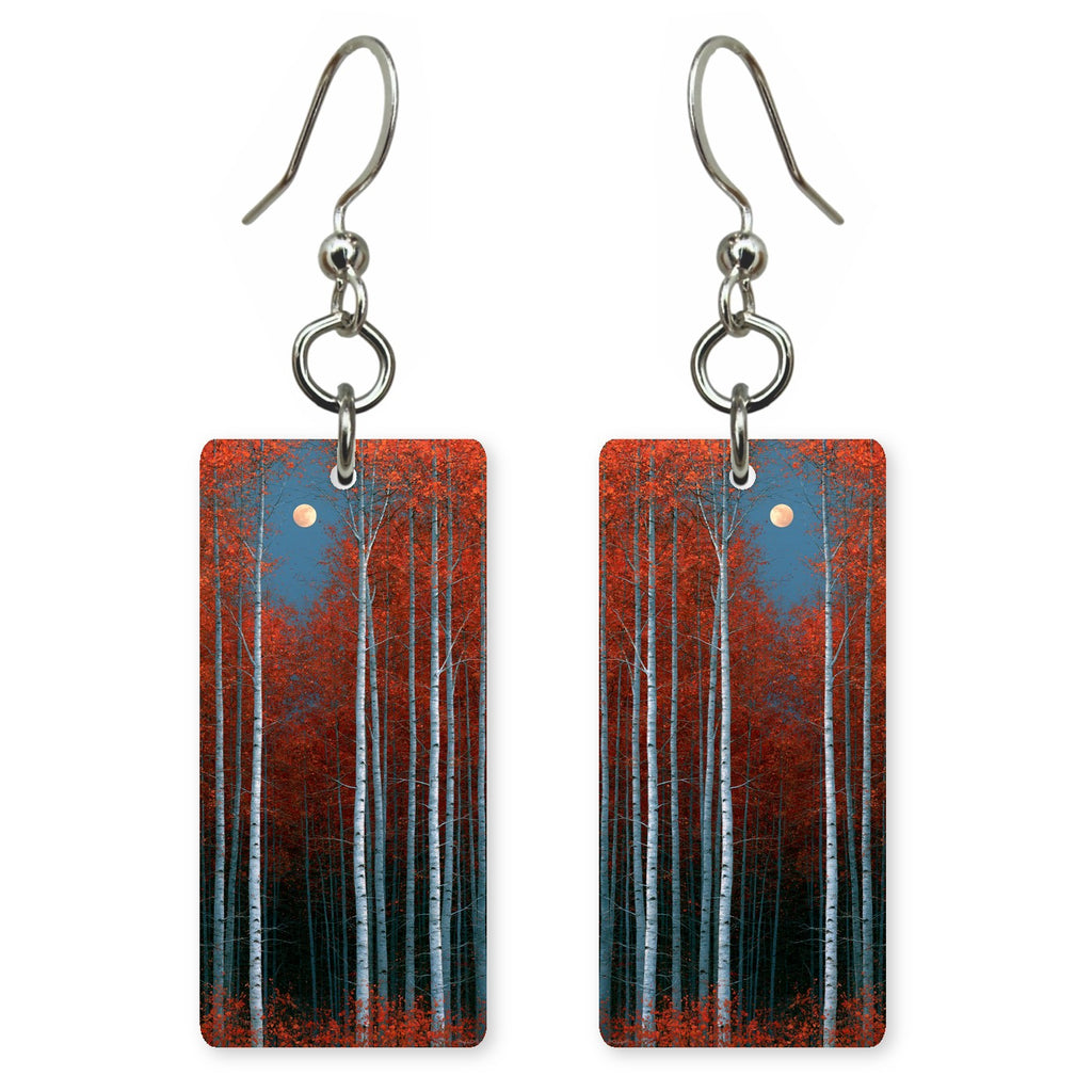 Crimson White Vigil Earrings | FWX2153