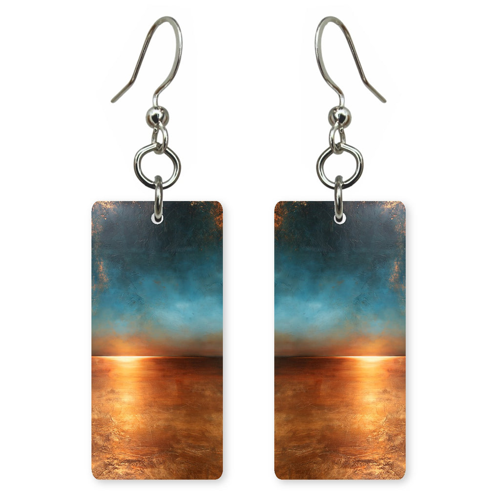 Burnished Copper Stillness Earrings | FWX2155