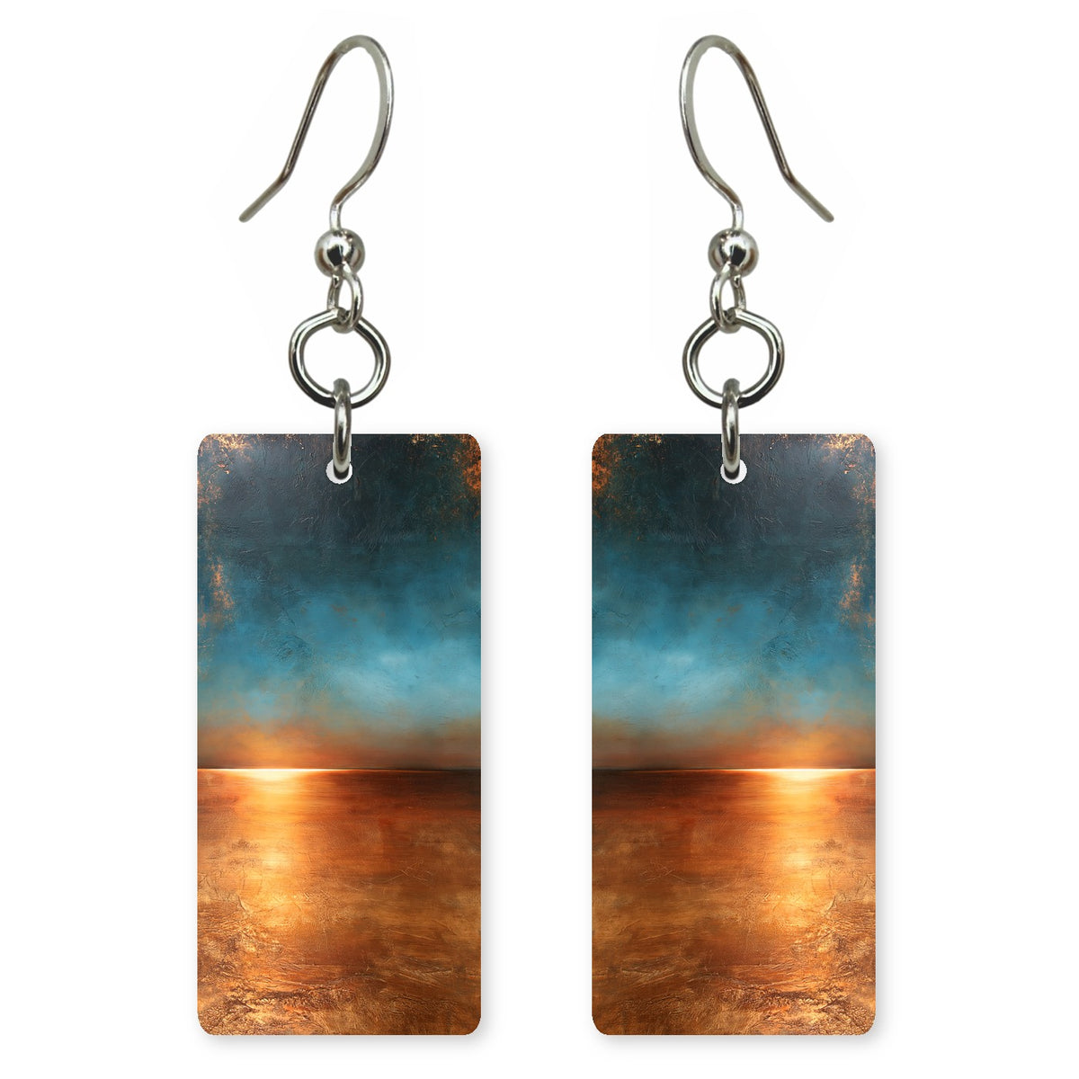 Burnished Copper Stillness Earrings | FWX2155
