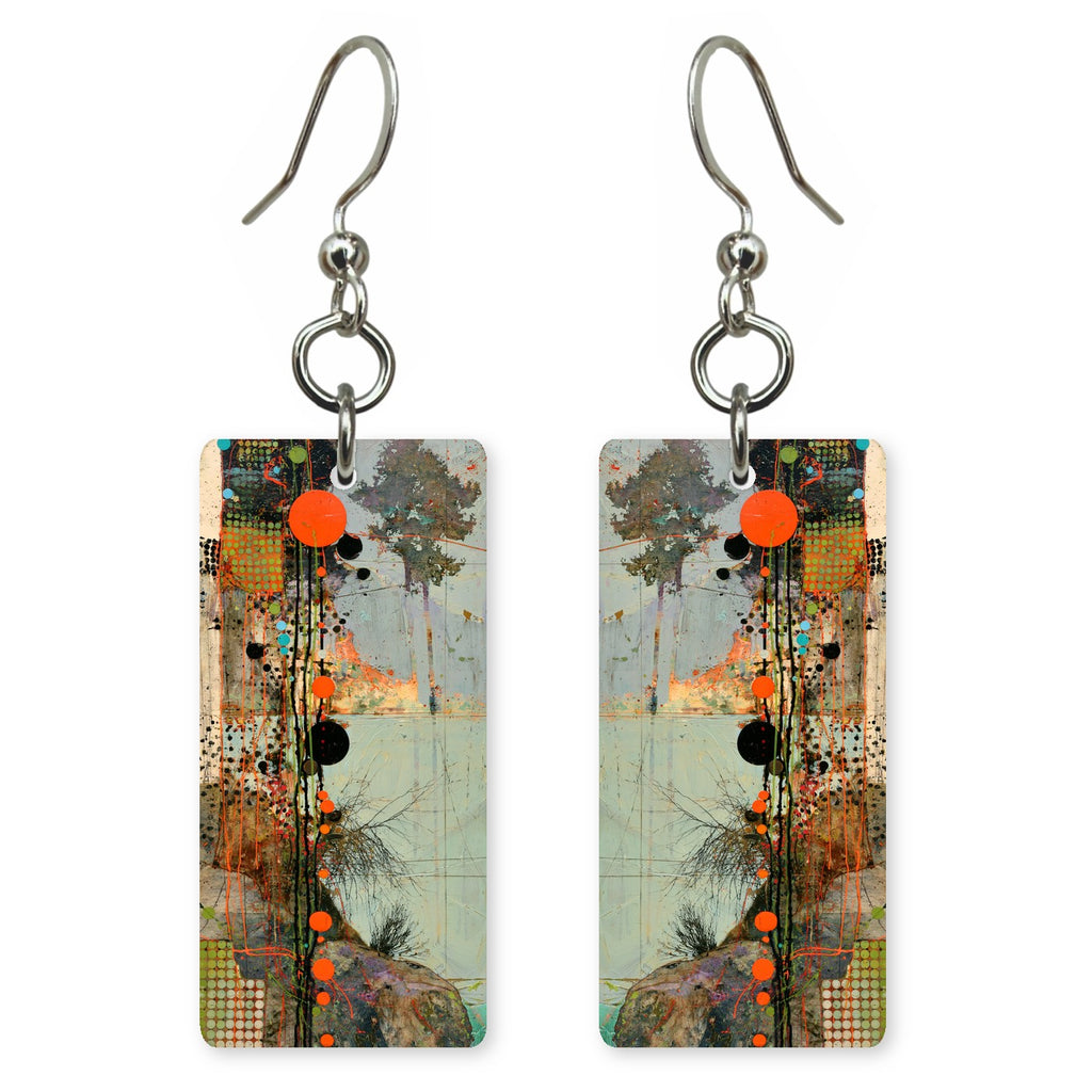 Seafoam Orange Memory Earrings | FWX2157