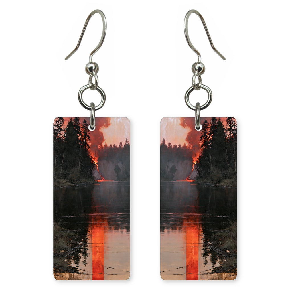 Cinder Orange Fear Earrings | FWX2159