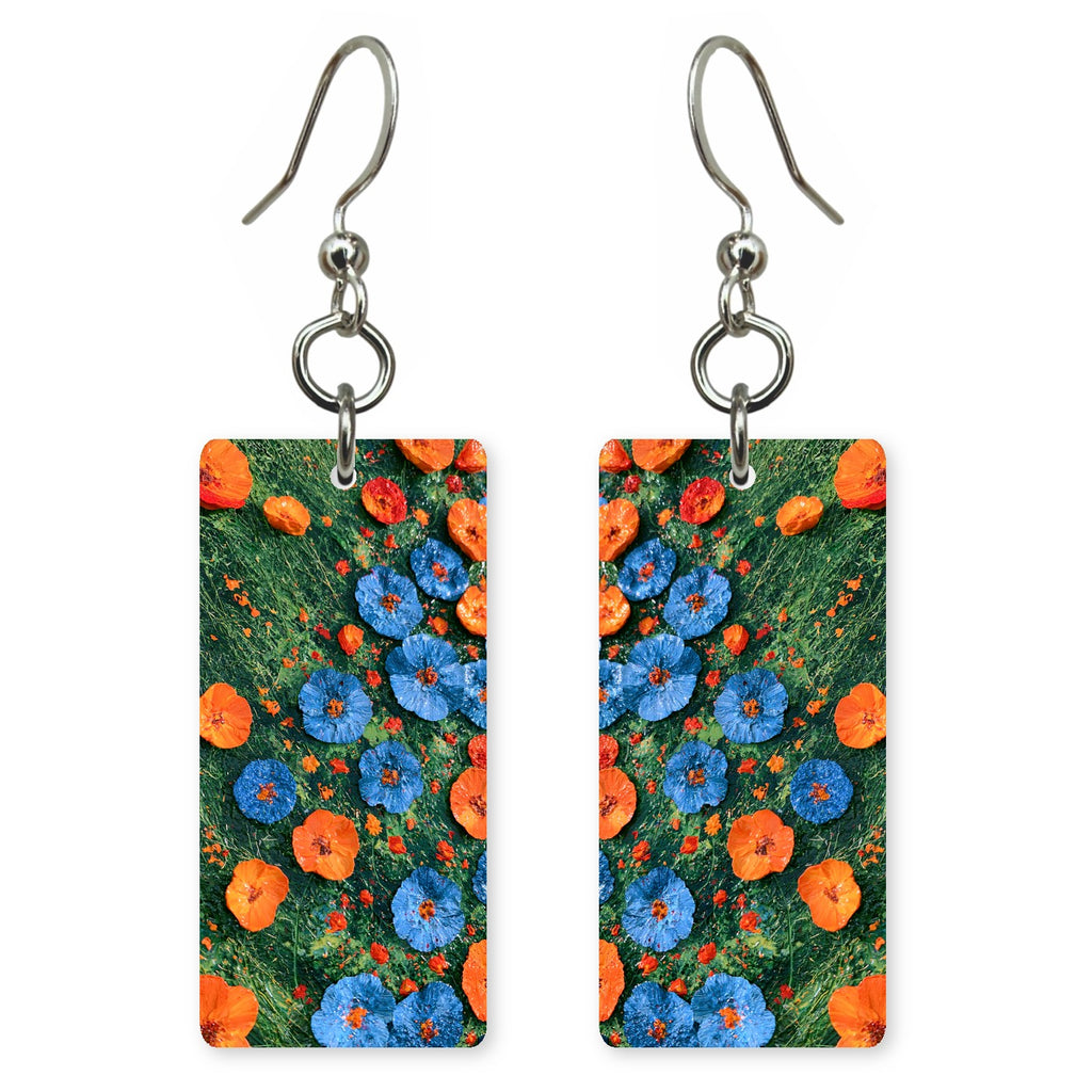 Cornflower Poppy Joy Earrings | FWX215