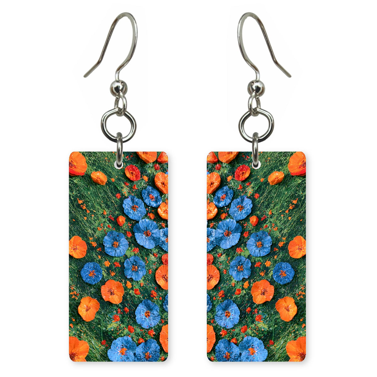Cornflower Poppy Joy Earrings | FWX215