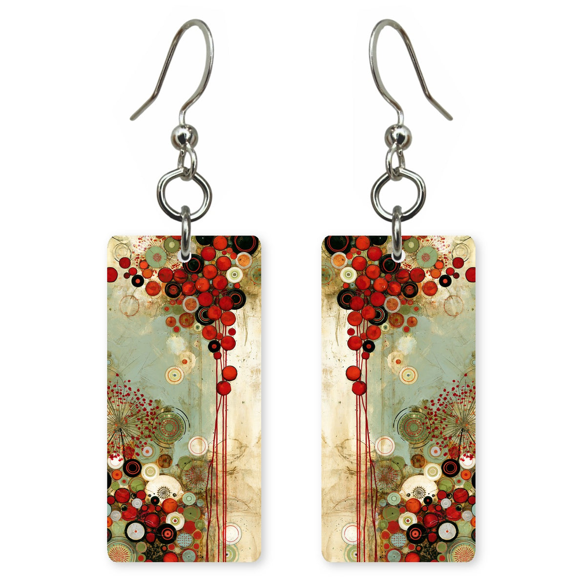 Scarlet Cream Playfulness Earrings | FWX2160