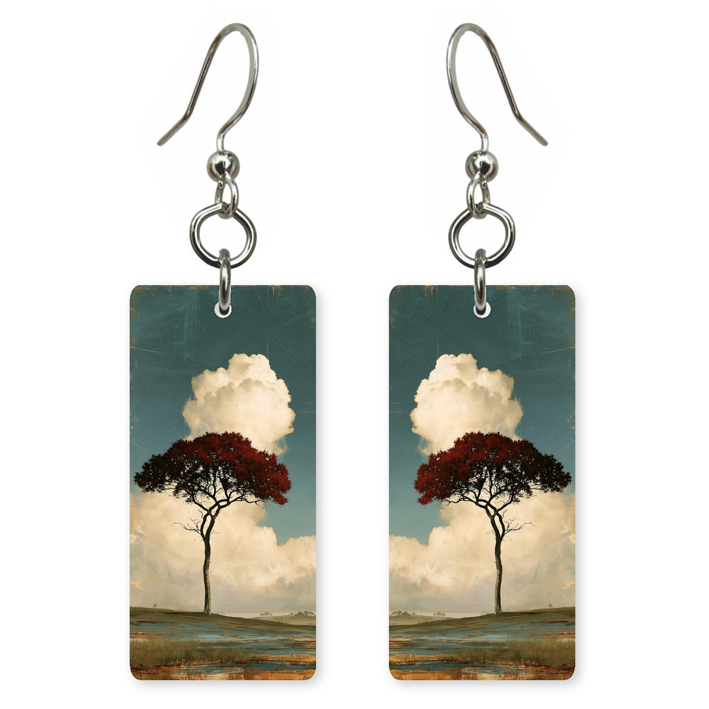 Cranberry Quiet Pride Earrings | FWX2161