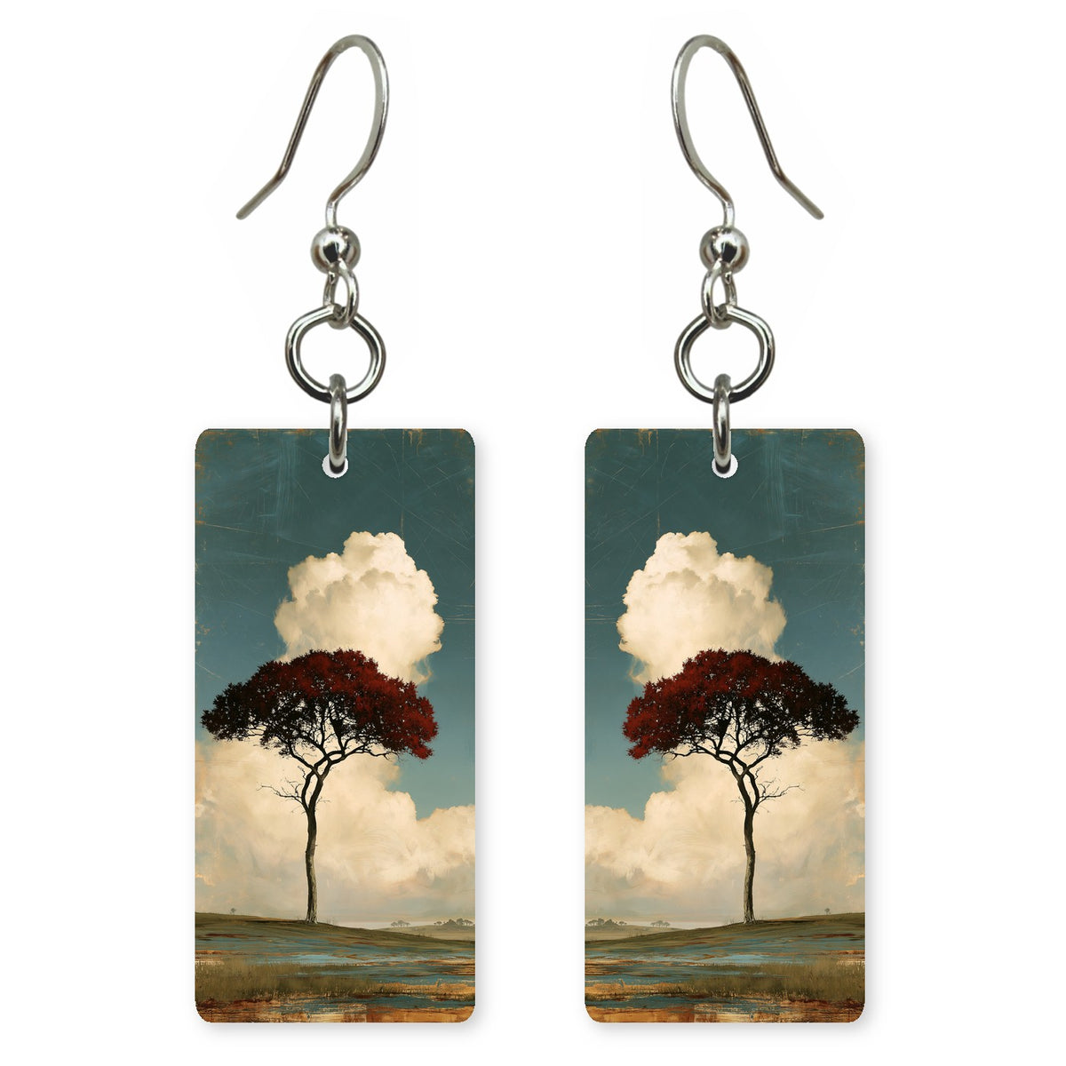 Cranberry Quiet Pride Earrings | FWX2161