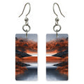 Copper Silver Reflection Earrings | FWX2164