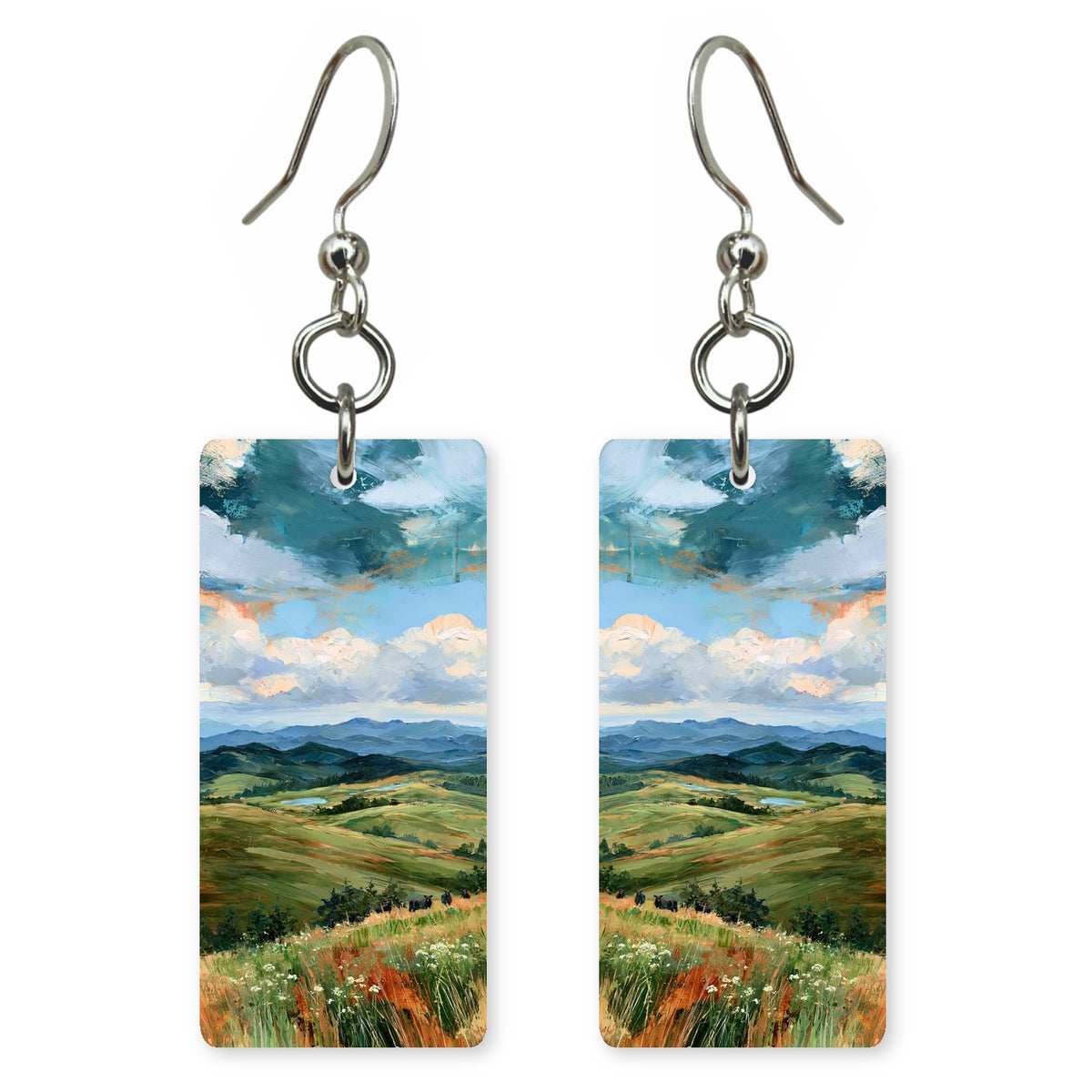 Sky Green Carefree Earrings | FWX2167