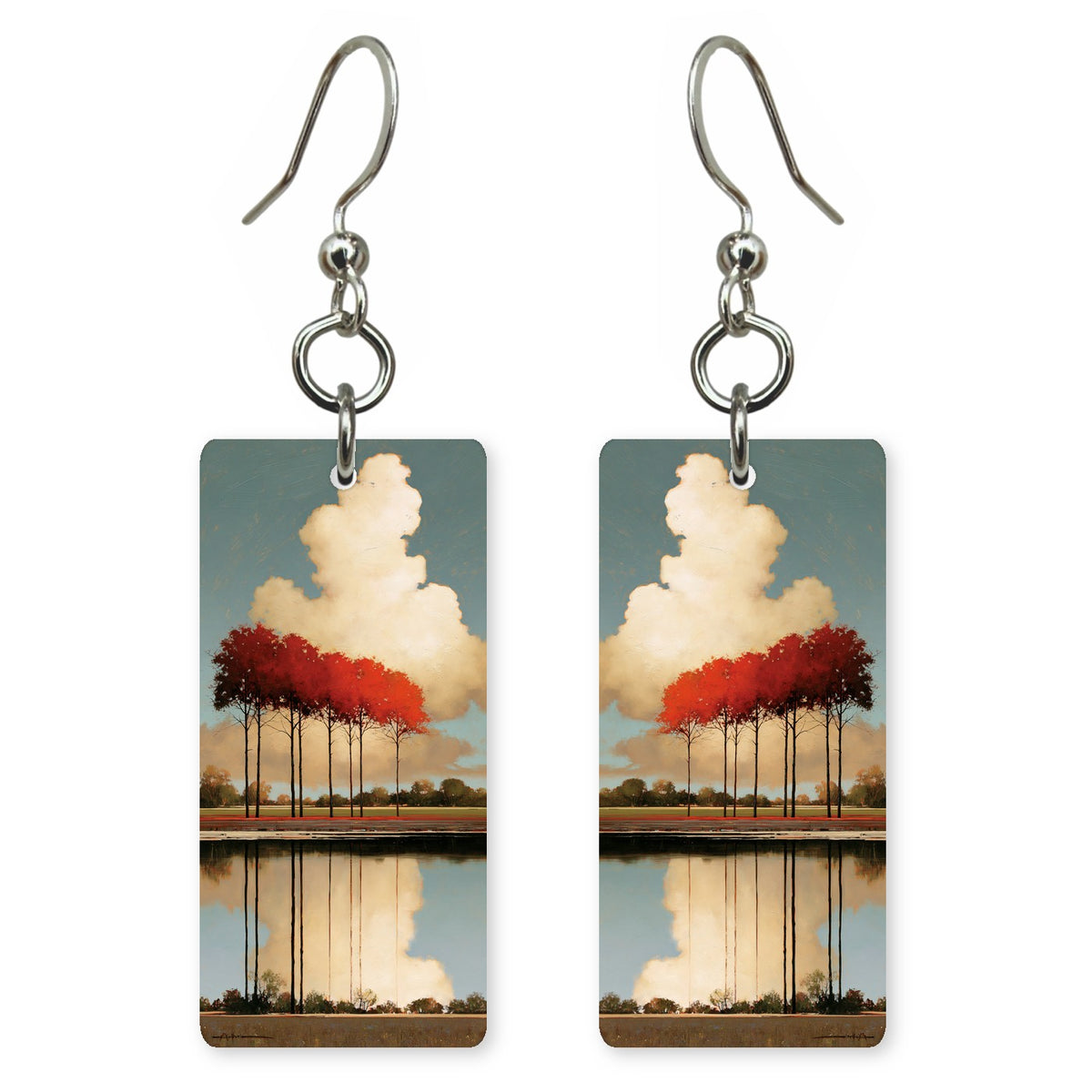 Red Grove Reflecting Earrings | FWX2168