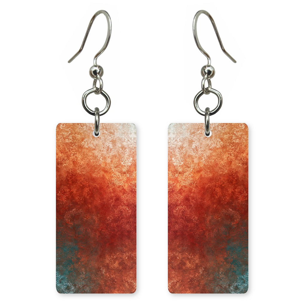 Rust Fade to Cream Earrings | FWX216