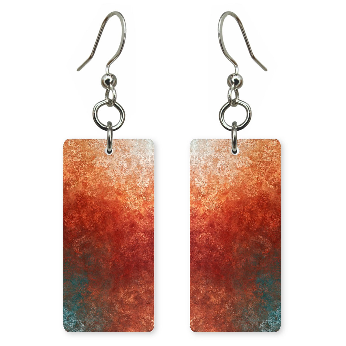 Rust Fade to Cream Earrings | FWX216