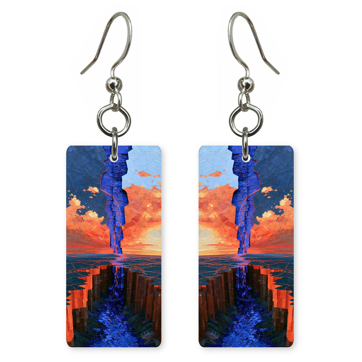 Cobalt Rupture Earrings | FWX2171