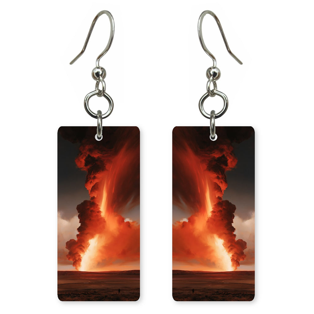 Molten Orange Wrath Earrings | FWX2176
