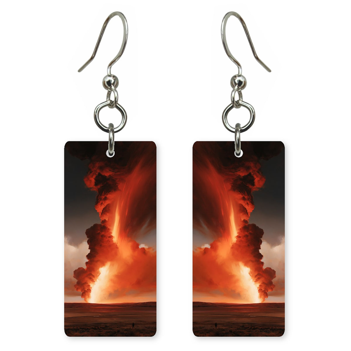 Molten Orange Wrath Earrings | FWX2176