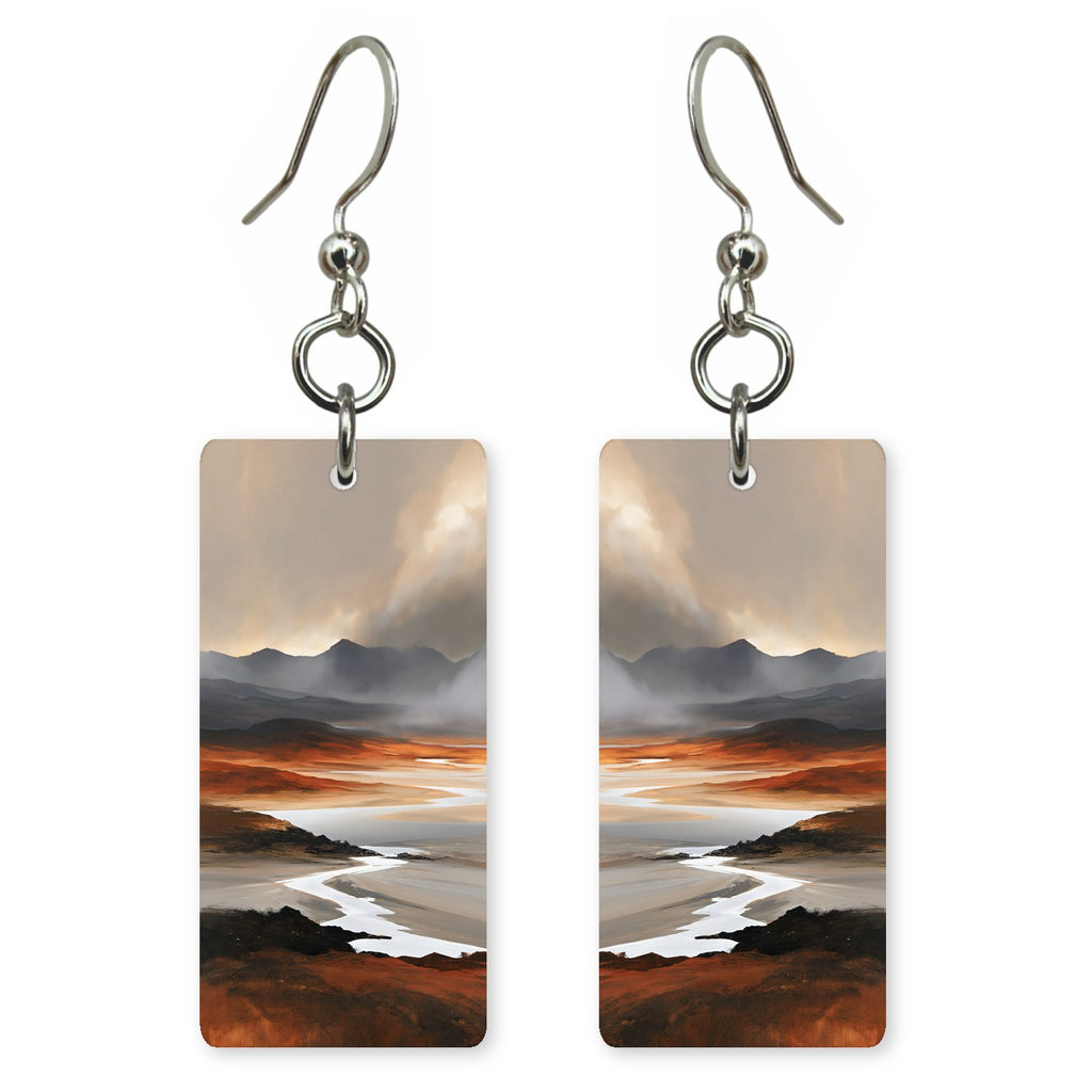 Dun Gray Drifting Earrings | FWX2178