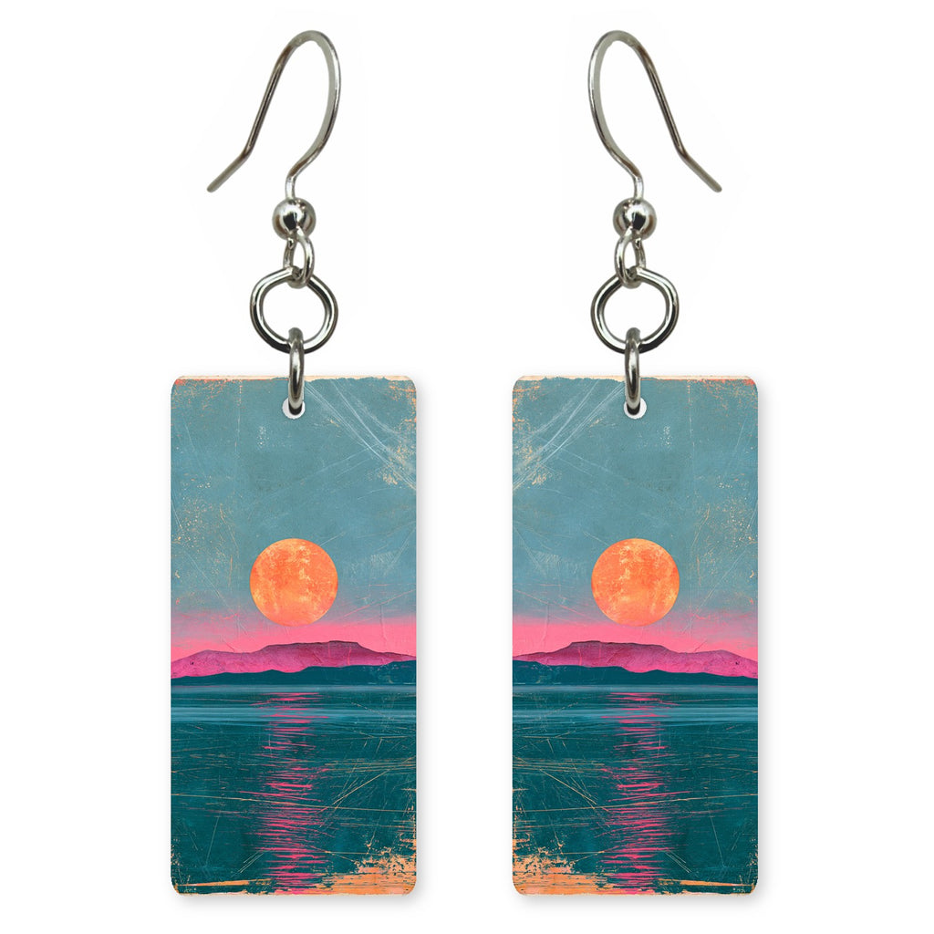 Teal Moonrise Romance Earrings | FWX2179