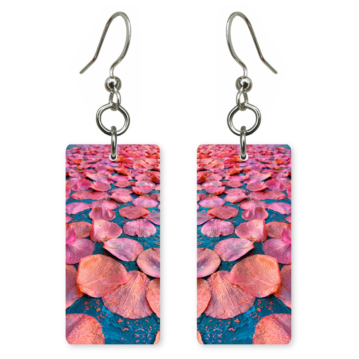 Salmon Pink Peace Earrings | FWX217