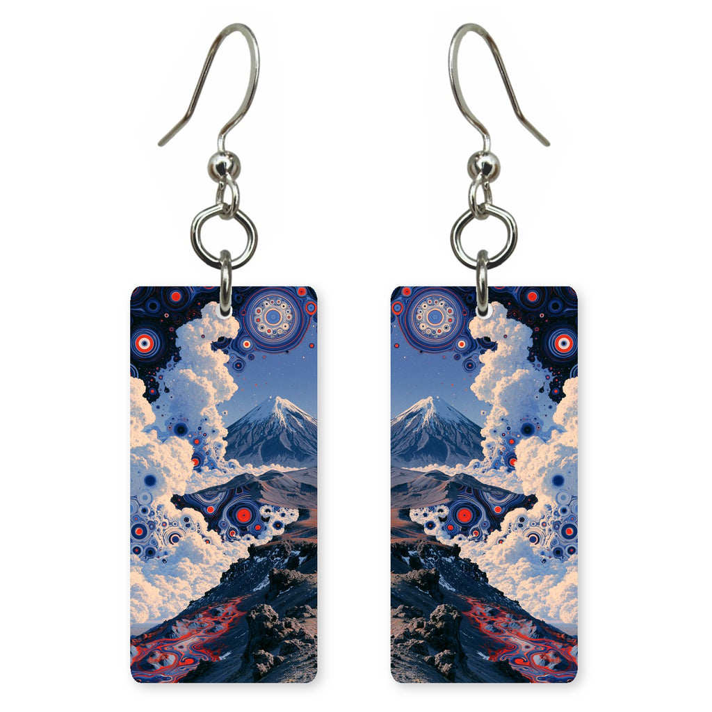 Indigo Red Whimsy Earrings | FWX2187