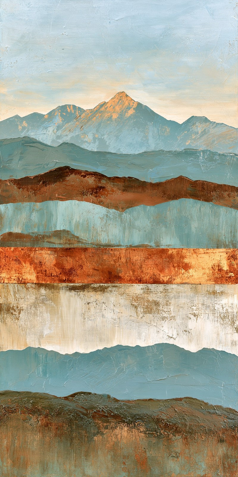 Teal and Rust Balance Earrings | FWX2191