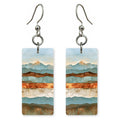 Teal and Rust Balance Earrings | FWX2191