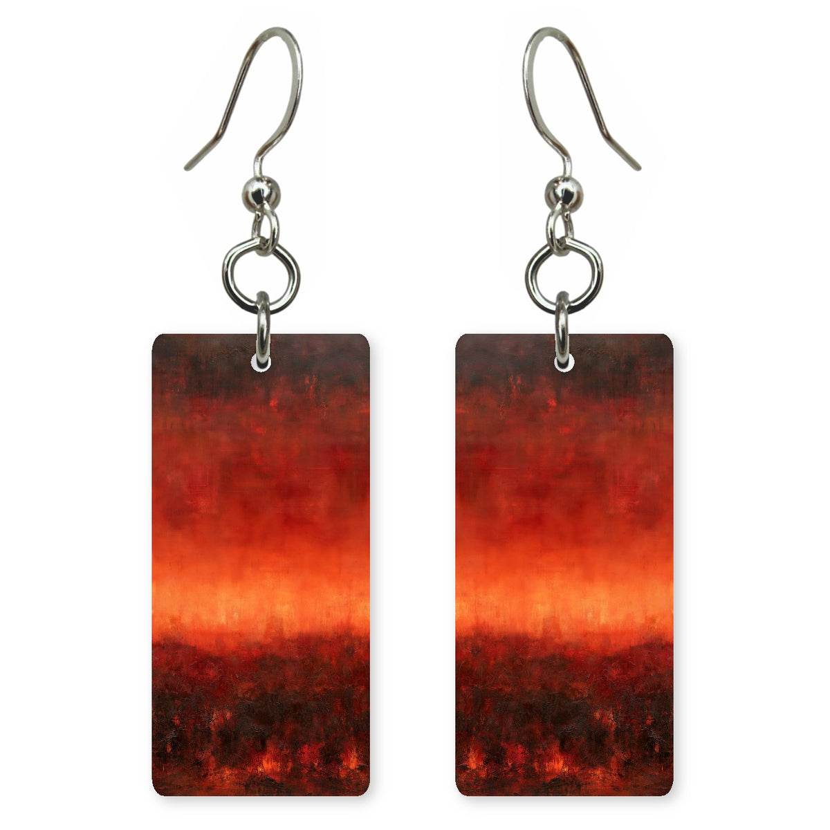 Crimson Smolder Rage Earrings | FWX2201