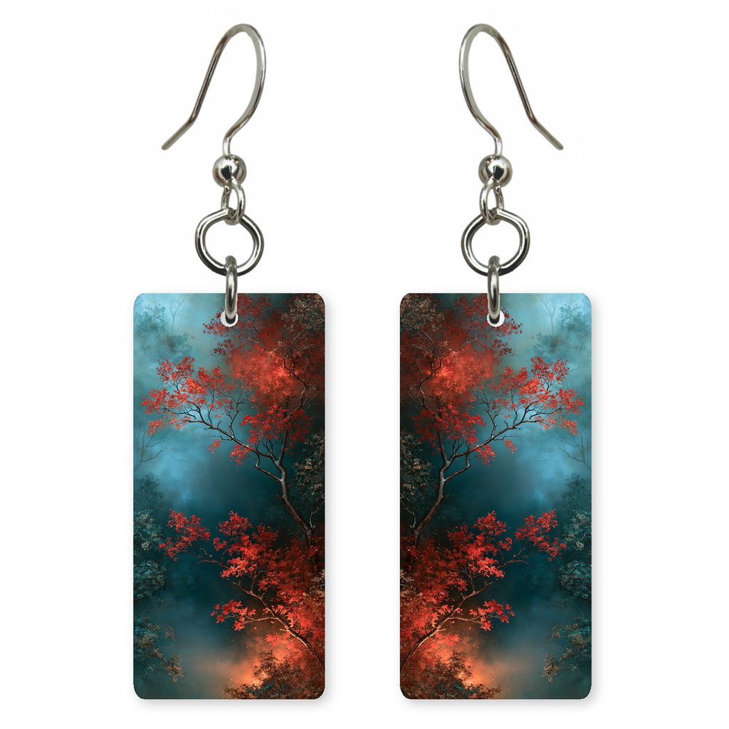 Crimson Teal Transition Earrings | FWX2206