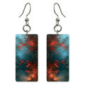 Crimson Teal Transition Earrings | FWX2206