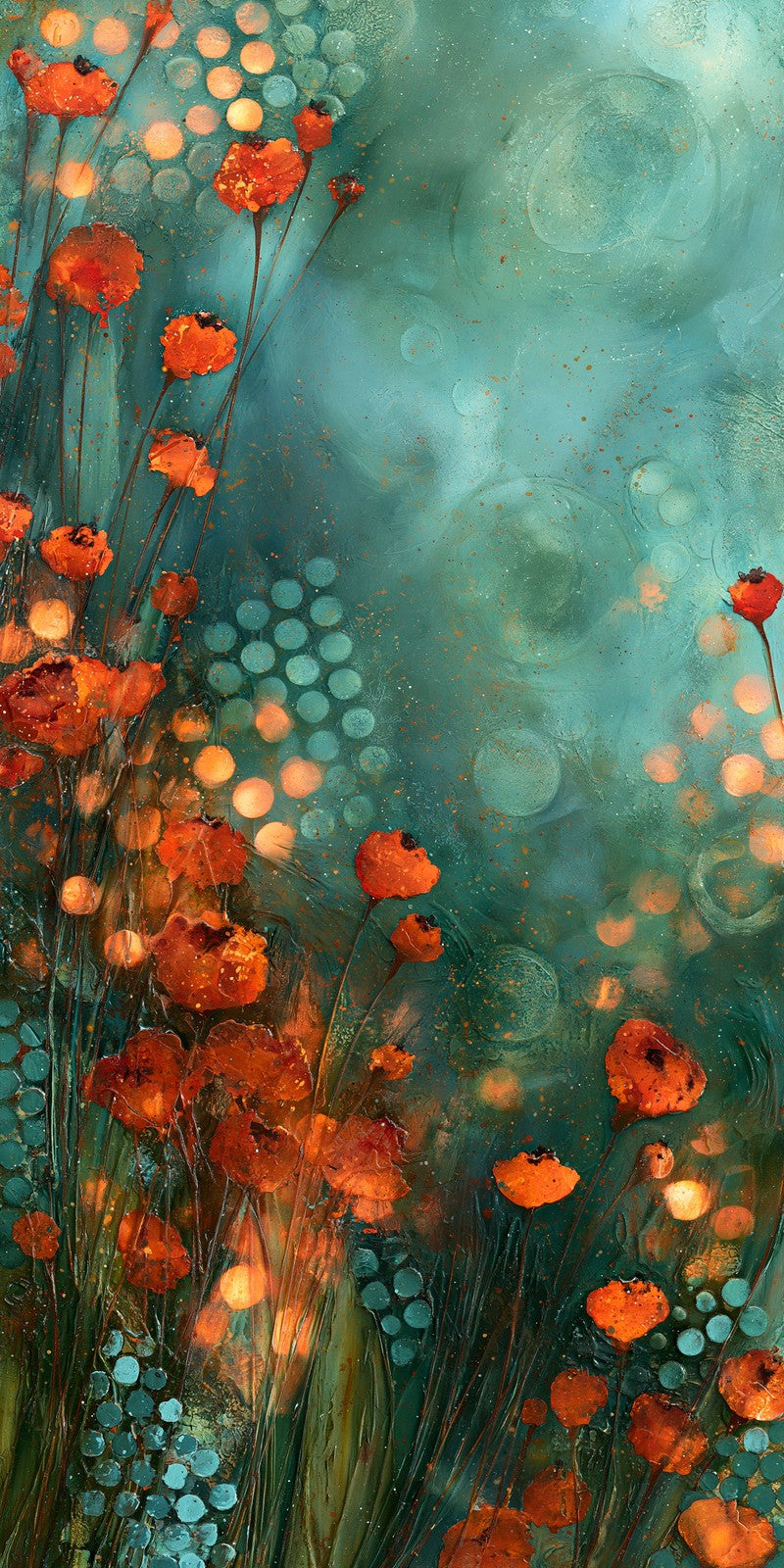 Tangerine Teal Sweetness Earrings | FWX2207