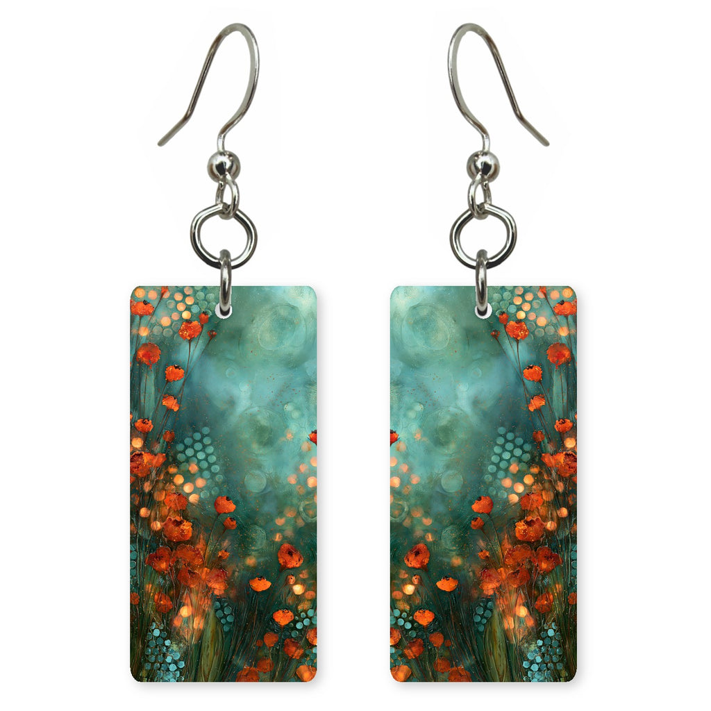 Tangerine Teal Sweetness Earrings | FWX2207