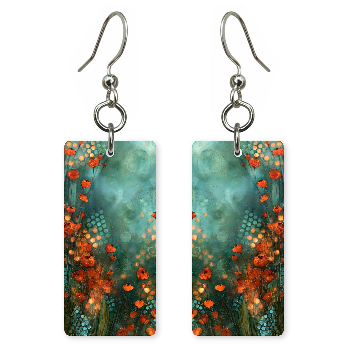 Tangerine Teal Sweetness Earrings | FWX2207