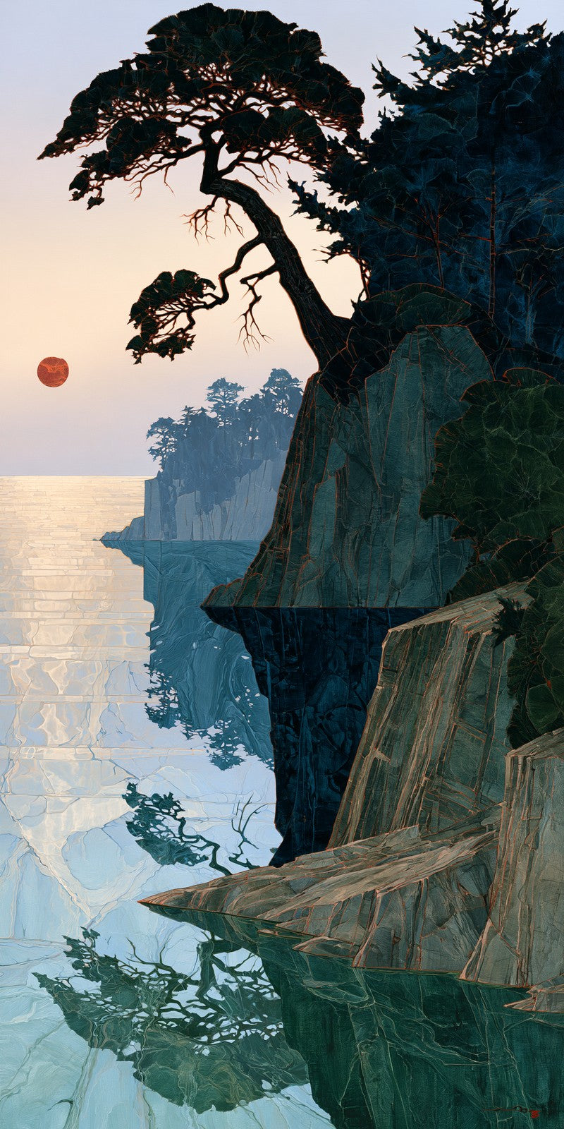 Teal Cliff Watching Earrings | FWX2209