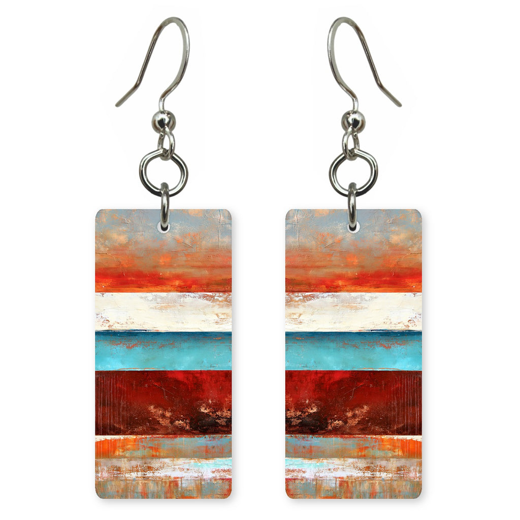 Bittersweet Rust and Teal Earrings | FWX2211