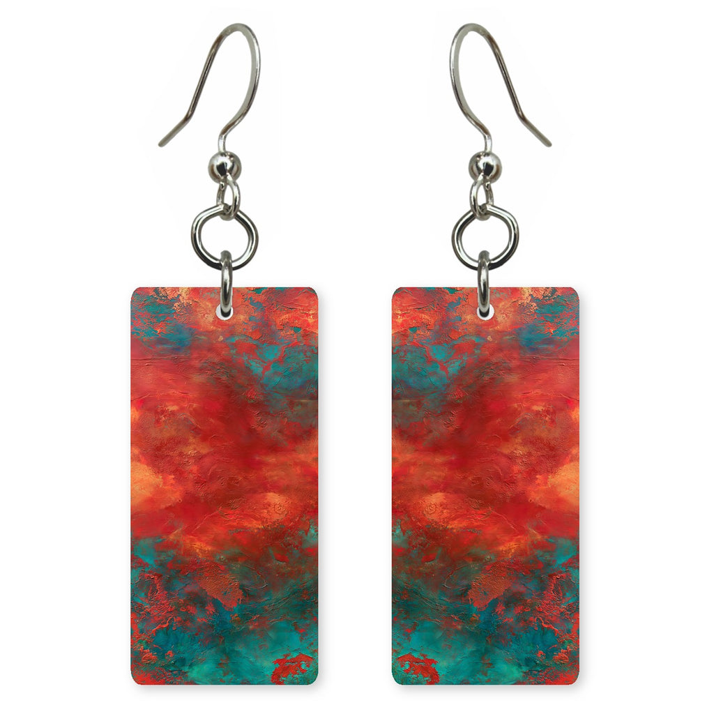 Scarlet Teal Confusion Earrings | FWX2214