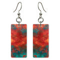 Scarlet Teal Confusion Earrings | FWX2214