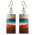 Rust Teal Determination Earrings | FWX2220