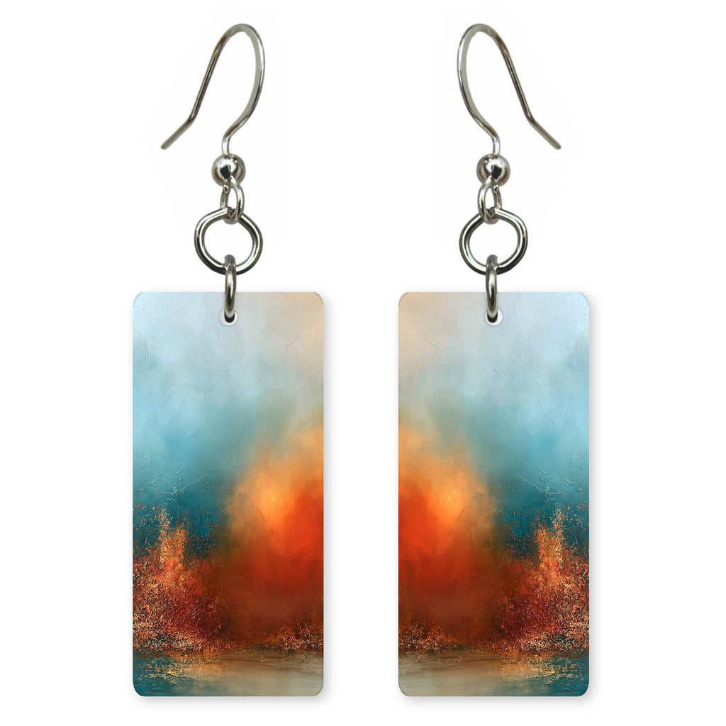 Teal Slow Burning Hope Earrings | FWX2224